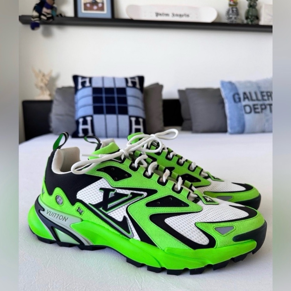 Louis Vuitton Mens Tantic Green Sneakers